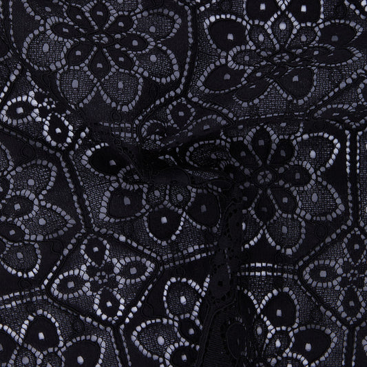 Tessuto ricamato in cotone e poliammide - MICHEL