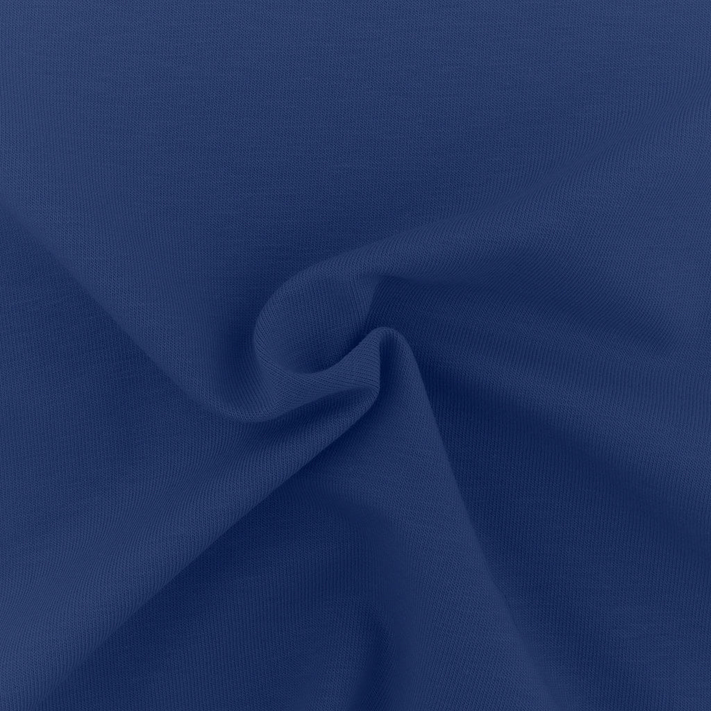 Tessuto Jersey Elastico di Cotone al Metro - Bilbao - La Boutique Del Tessuto - Colore Denim - 205 -