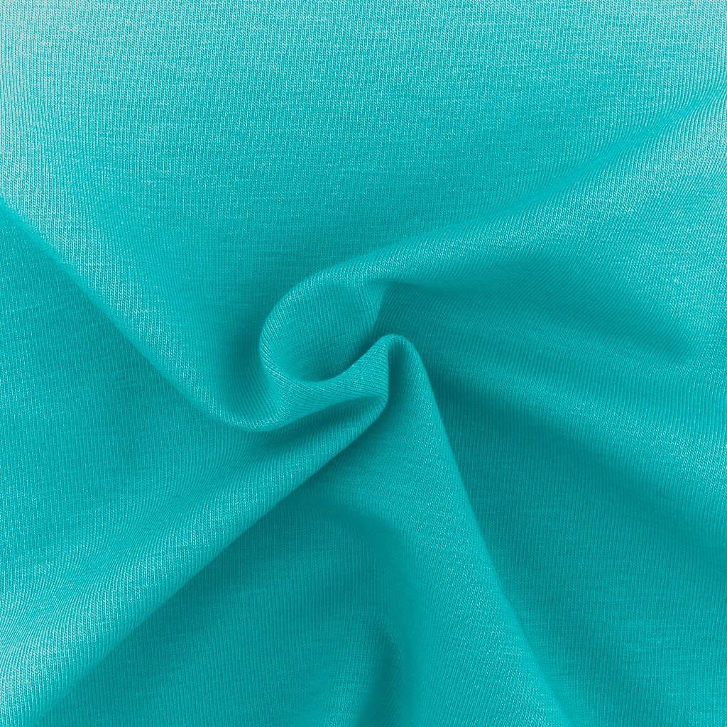 Tessuto Jersey Elastico di Cotone al Metro - Bilbao - La Boutique Del Tessuto - Colore Acquamarina - 427 -