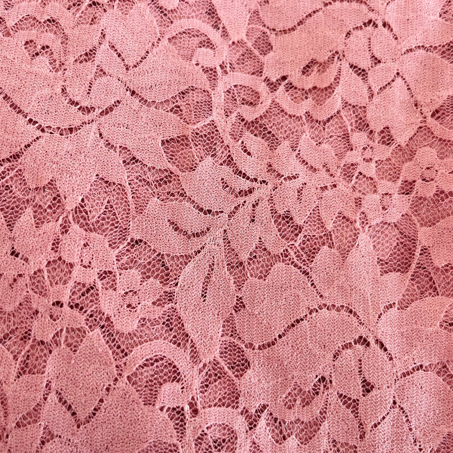 Pizzo macramè rosa antico