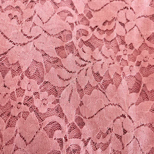 Pizzo macramè rosa antico