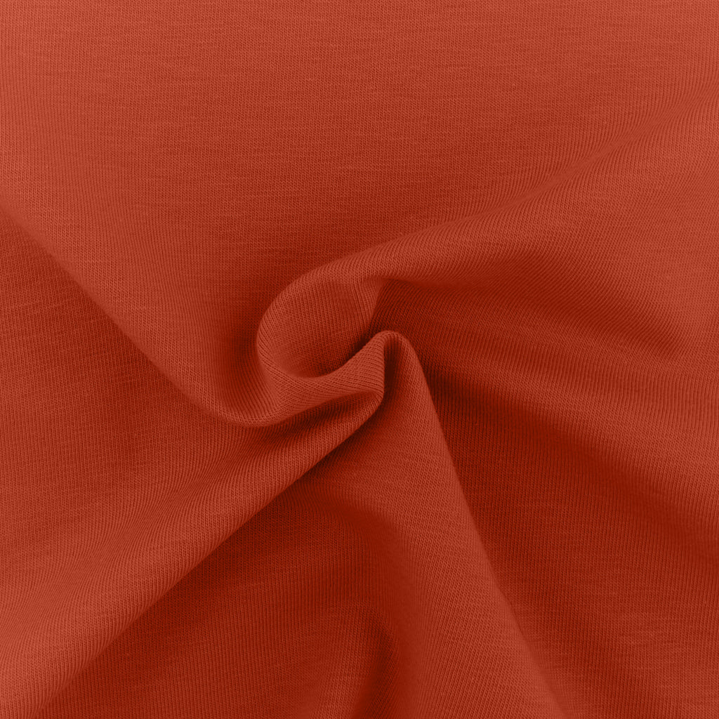 Tessuto Jersey Elastico di Cotone al Metro Colore Albicocca 334 Arricciato - Bilbao - La Boutique del Tessuto