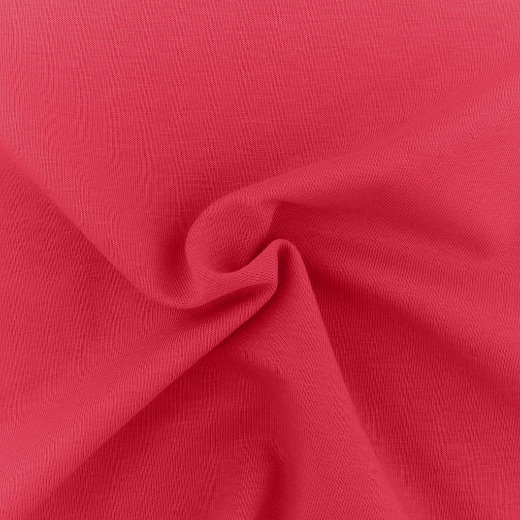 Tessuto Jersey Elastico di Cotone al Metro Colore Fuxia 816 Arricciato - Bilbao - La Boutique del Tessuto