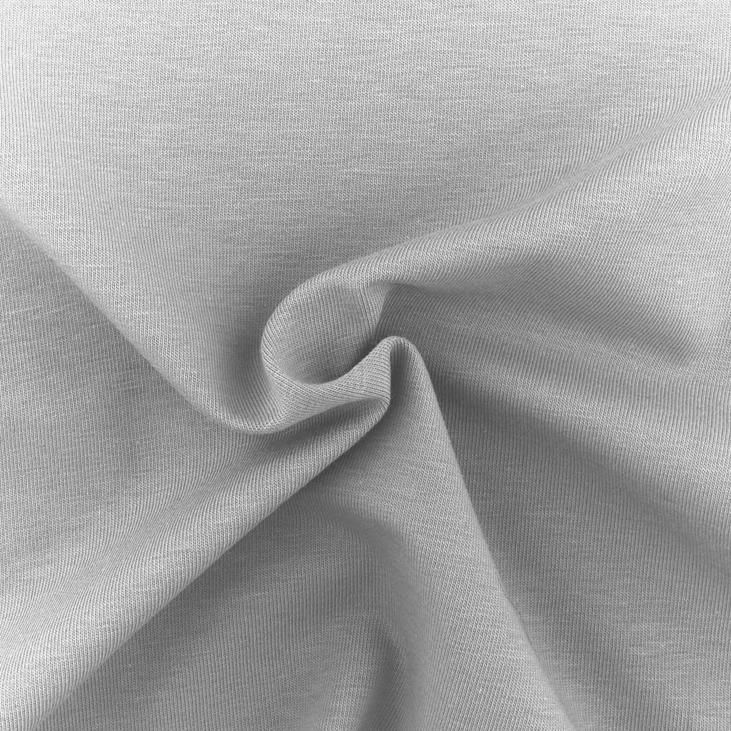 Tessuto Jersey Elastico di Cotone al Metro Colore Grigio Chiaro 96 Arricciato - Bilbao - La Boutique del Tessuto