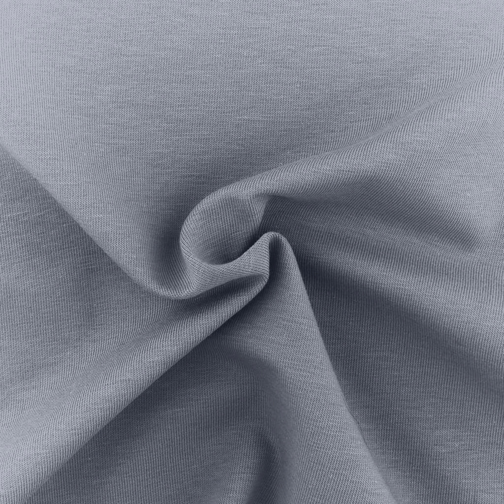Tessuto Jersey Elastico di Cotone al Metro Colore Grigio Medio 97 Arricciato - Bilbao - La Boutique del Tessuto