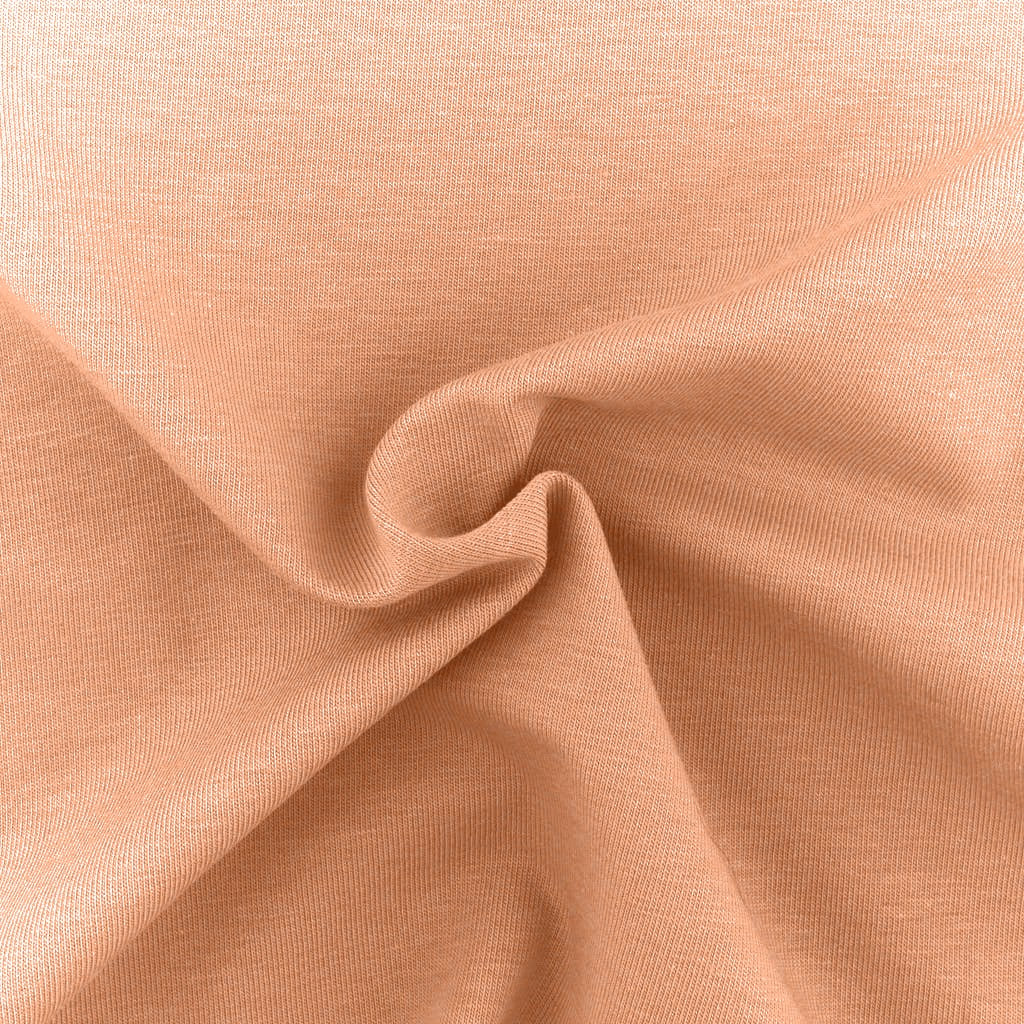 Tessuto Jersey Elastico di Cotone al Metro Colore Melone 885 Arricciato - Bilbao - La Boutique del Tessuto