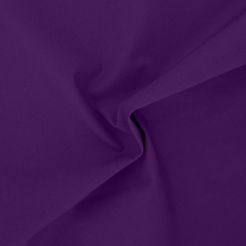 Tessuto Popeline di Cotone al Metro Colore Deep Purple 519 Arricciato - Giglio - La Boutique del Tessuto 