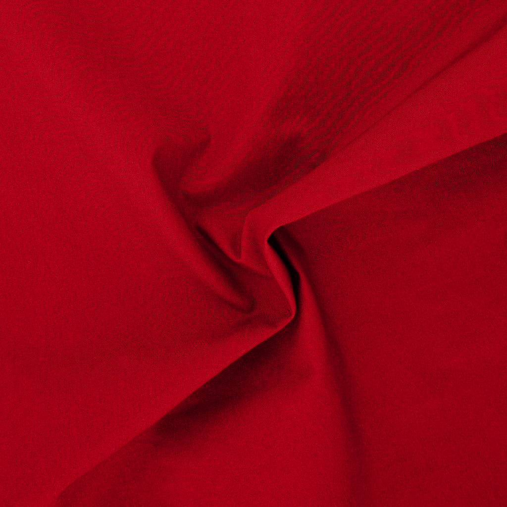 Tessuto Popeline di Cotone al Metro Colore Simply Red 500 Arricciato - Giglio - La Boutique del Tessuto