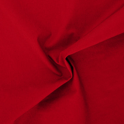 Tessuto Popeline di Cotone al Metro Colore Simply Red 500 Arricciato - Giglio - La Boutique del Tessuto