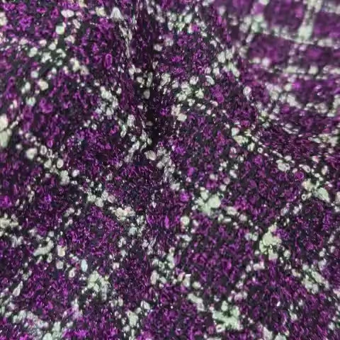 Tessuto per Cappotti Bouclé a Quadri – BRENDA