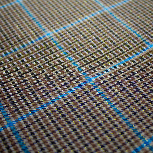 Principe di galles in poliviscosa e lurex - WILLIAM